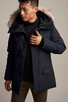 Chamarras Canada Goose Hombre México - Langford Abrigos Azul Marino ZU2195478